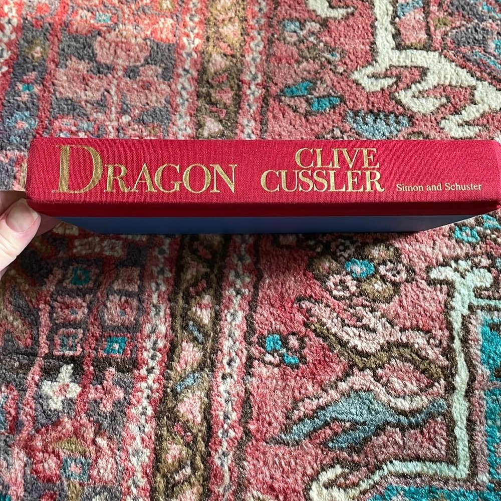 1st Edition Hardcover book; Clive Cussler Dragon